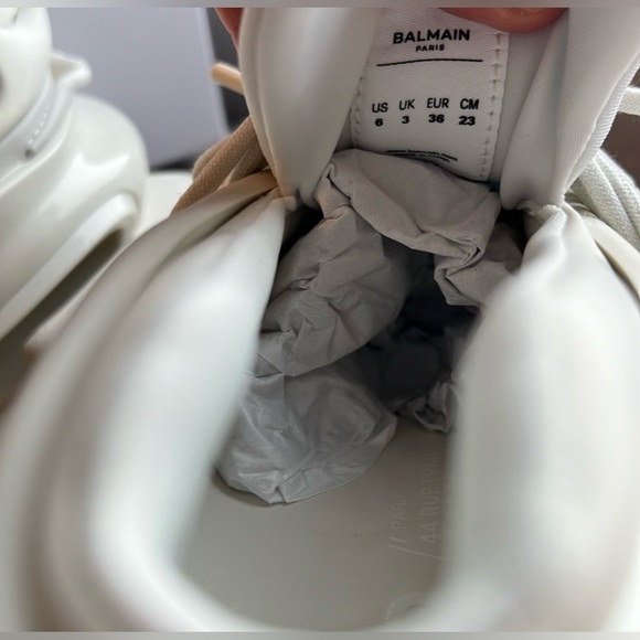 Balmain Unicorn Sneaker Blanc Women's Shoes - Picture 4 of 5